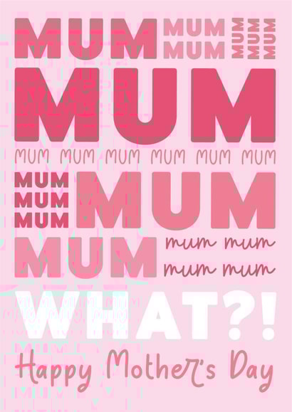 nag nagging Mothers Day Card 17507 created by Graphic Print Company