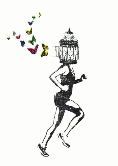 running runner Love & Friendship Card 23709 created by Katie Edwards