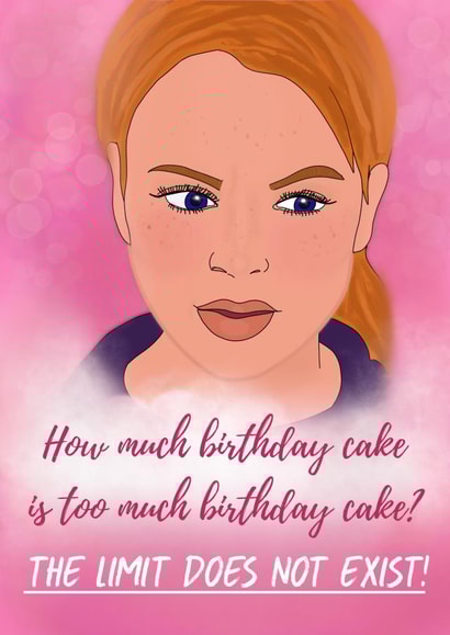 Mean Girls Birthday Card 1000 created by Esther the Sketcher