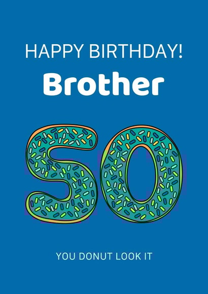 brother for him Birthday Card 19516 created by Karen Illustrates
