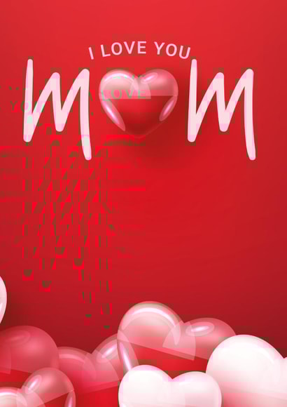 i love you love Mothers Day Card 48167 created by Rachel kell