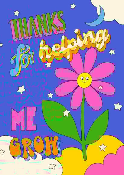 groovy funky Thank You Card 21263 created by Lucky in Love