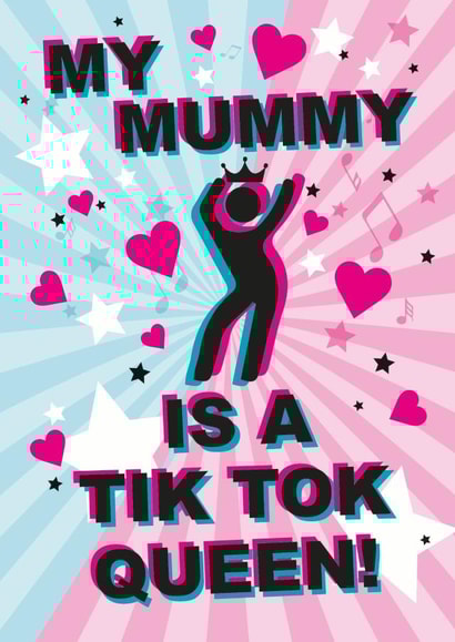 tiktok tiktok queen Mothers Day Card 32855 created by Rulu
