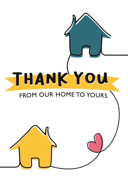 Home to Home from our home Thank You Card 41144 created by Jasmine Coster - JazziCreates