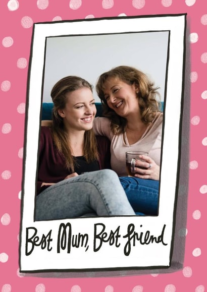 polaroid instant film Mothers Day Personalised Photo Card 17422 created by @AimeeStevens.Design