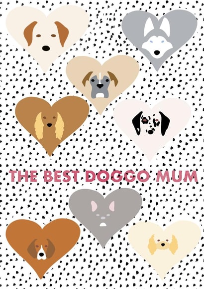 Labrador Husky Mothers Day Card 48192 created by Claire Spiers