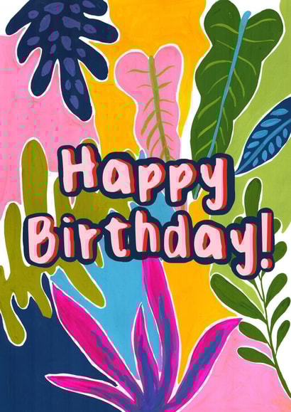 colourful bright Birthday Card 48201 created by Louise  Powers