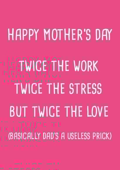 rude cheeky Mothers Day Card 31630 created by Pack a Punch Designs