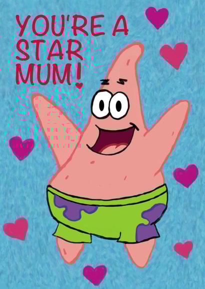 spongebob patrick Mothers Day Card 21723 created by Lily Bowerman