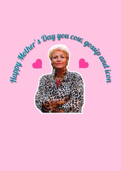 Pat butcher Eastenders Mothers Day Card 11205 created by Peculiar Print Shop by Hannaeyetattoo 
