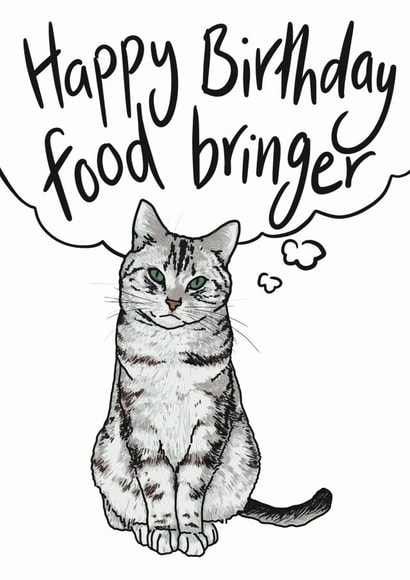 food bringer Birthday Card 48223 created by Emily and the Whippet