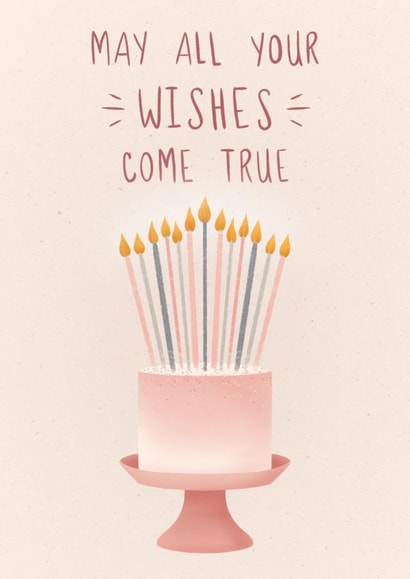 May All Your Wishes Come True Birthday Card created by Rebekah Klimuck