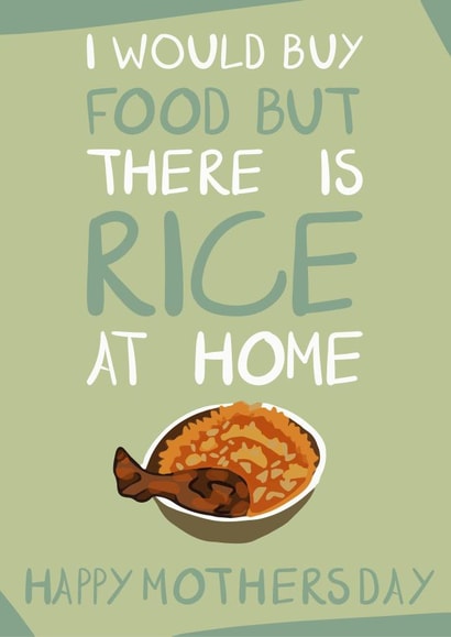 rice home Mothers Day Card 48195 created by Buttermilk