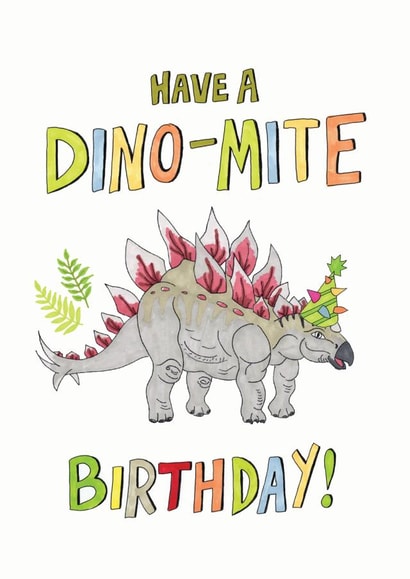 dino dinosaur Birthday Card 17865 created by Life's Little Doodles