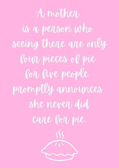 selfless kind Mothers Day Card 38692 created by George De Harpon