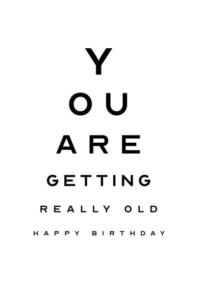 opticians sight Birthday Card 14628 created by Victoria Thomas