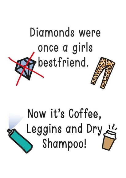 diamonds girl Love & Friendship Card 21907 created by Jake de Carteret