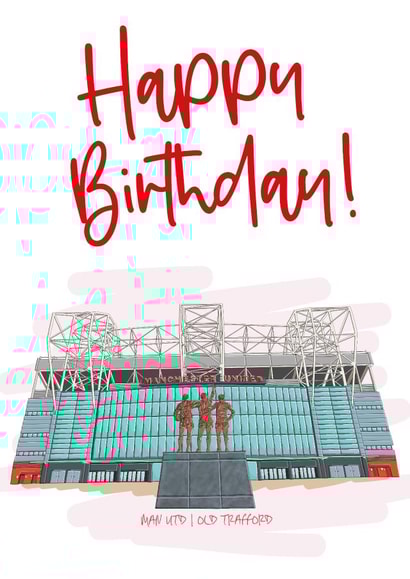 manchester united man utd Birthday Card 21244 created by Moo & Snip