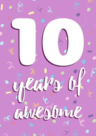 10 10th Birthday Card 21651 created by Evezee