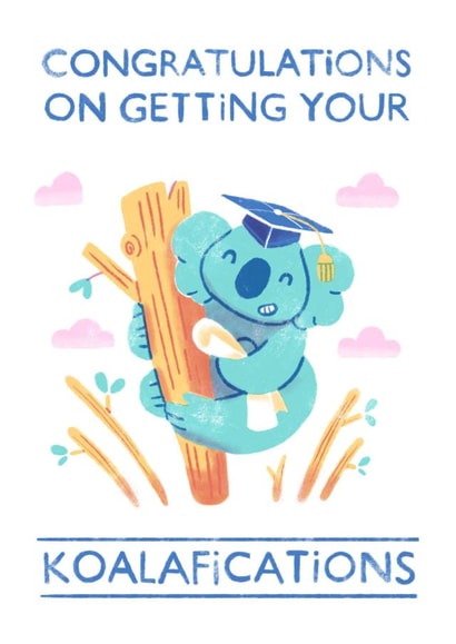 koala koalafications Congratulations Card 21911 created by Milk & Momo