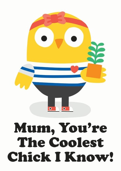 mum coolest Mothers Day Card 11995 created by Studio Boketto
