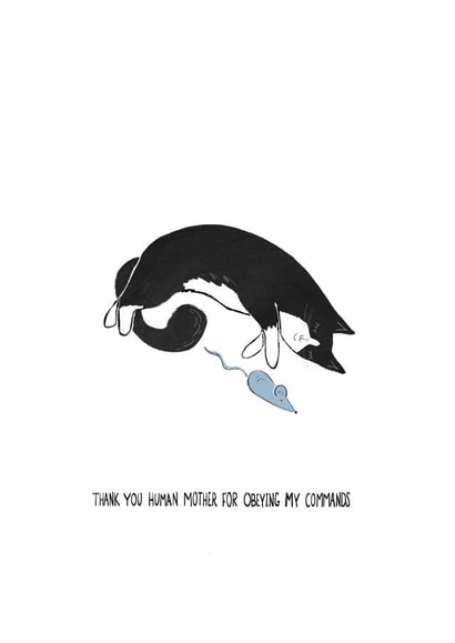 Mother’s Day Cat Mother’s Day Card 39763 created by Laura Crow