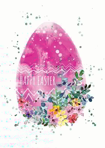 colourful egg Easter Card 17222 created by Alice Johnson Artwork