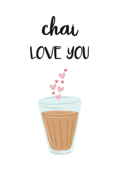 chai chai tea Anniversary Card 20570 created by Gheetings Cards