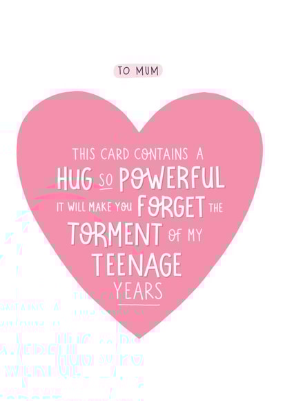 Powerful hug for Mum in a card created by Inky in the Wild