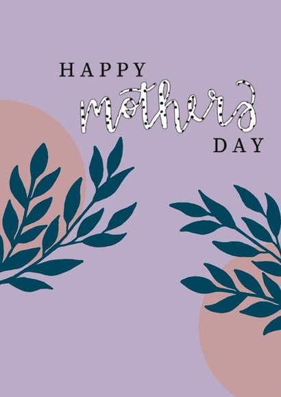 leaves trendy Mothers Day Card 21697 created by Amy Rushton