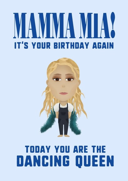 Mamma Mia Birthday Card created by Courtney
