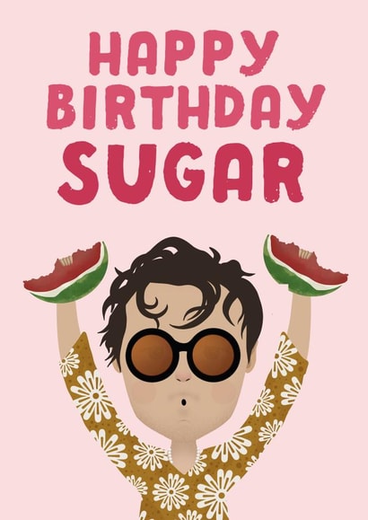 harry styles watermelon Birthday Card 18391 created by Courtney