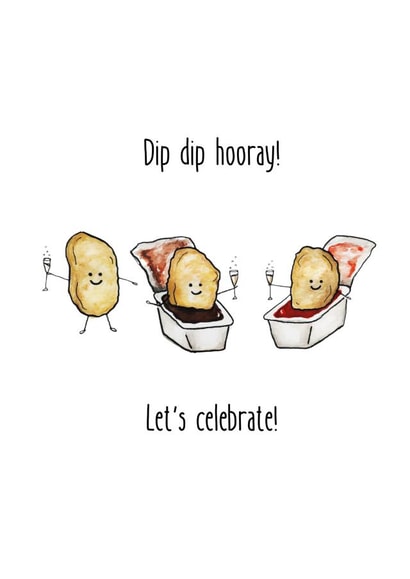 dip dips Congratulations Card 19424 created by Eleanor Illustrates