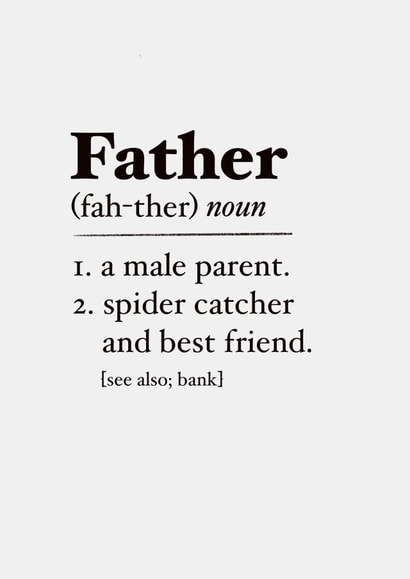 father dad Father's Day Card 20733 created by The Girl Next Draw Cards