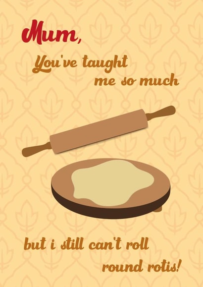indian food indian Mothers Day Card 45203 created by Eastential
