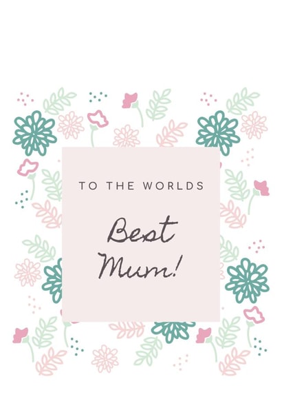best mum mum Mothers Day Card 21896 created by Lindsay Griffiths