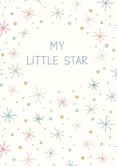 Cute my little star card created by Cards by Anna