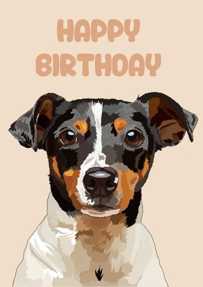 Dog Animal Birthday Card 20883 created by @annaelizabethdesigns