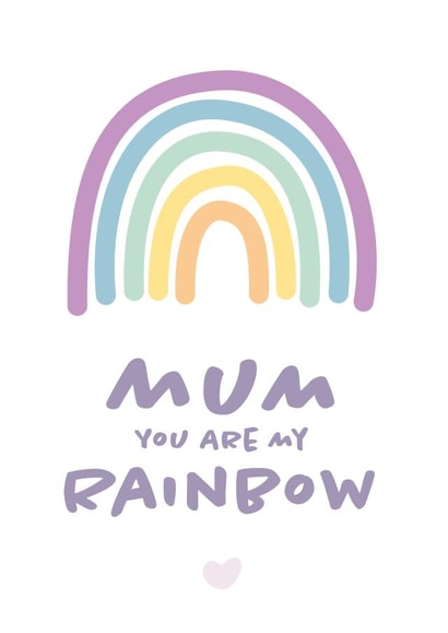 mum rainbow Mothers Day Card 47958 created by Bullar Designs
