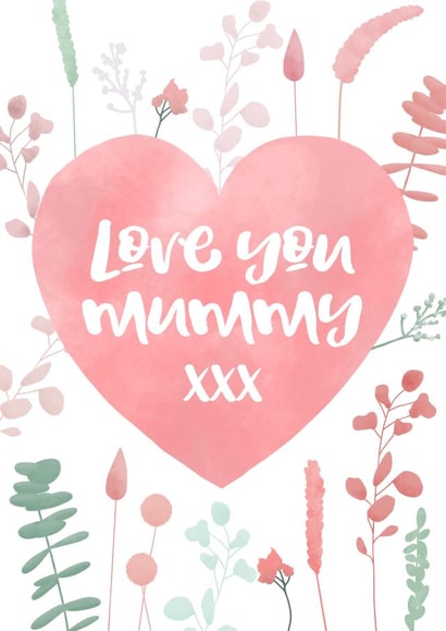 Mummy Flowers Mothers Day Card 34124 created by Evie Garnett Designs