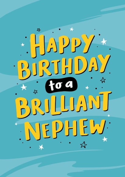 Brilliant Nephew Birthday Card created by Macie Dot Doodles