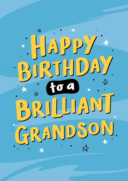 Brilliant Grandson Birthday Card created by Macie Dot Doodles
