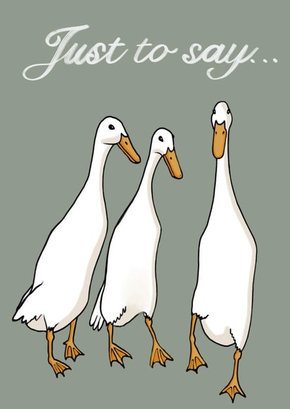 white runner Just because Card 21885 created by AmyJanePortraits