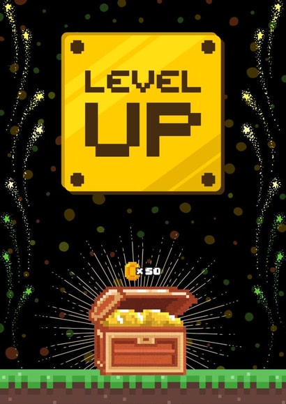 gamer birthday level up Birthday Card 21409 created by Trickyy