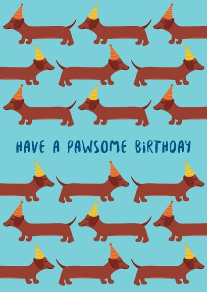 dogs dog Birthday Card 21536 created by Sasha Pretoria Design