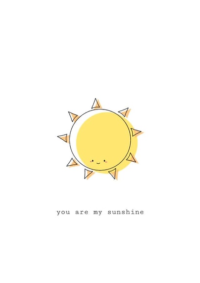you are my sunshine sun Love & Friendship Card 21573 created by Ellie