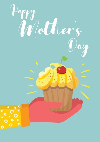 cupcake cake Mothers Day Card 33815 created by Family Designs