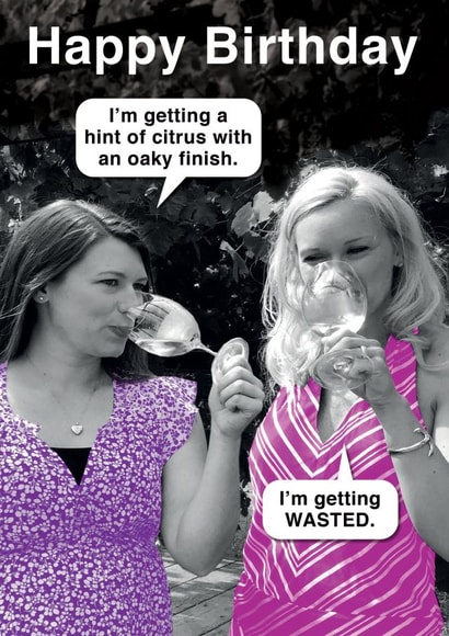 Hilarious Wine Joke created by Ged Backland