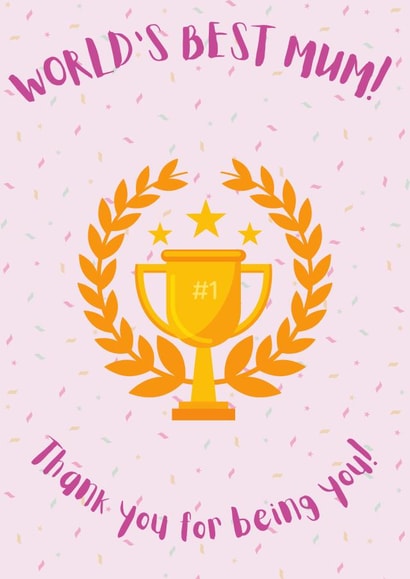 confetti best mum Mothers Day Card 21725 created by Fran Caines