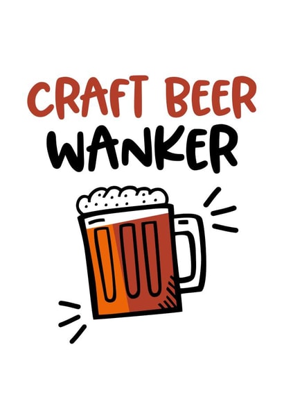 craft beer beer Birthday Card 20551 created by Superlush Cards